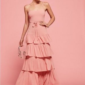 Reformation Foxglove tiered ruffle dress